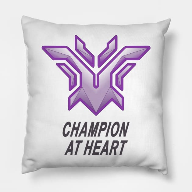 Champion at Heart Pillow by Blue3323