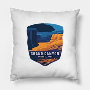 Grand Canyon National Park Abstract Emblem Pillow