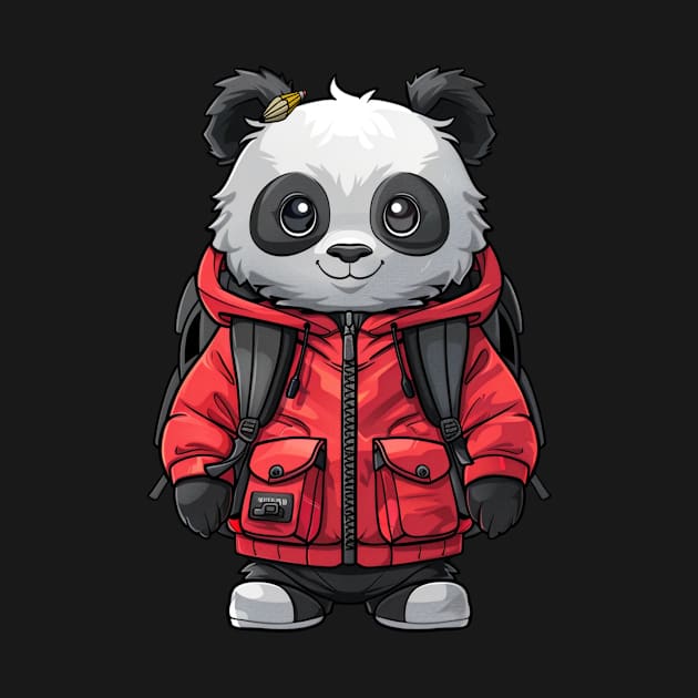 Panda School Kid - Panda Bear Japanese by Anassein.os