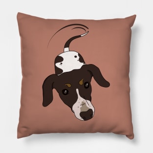 The cow-dog wants your food Pillow