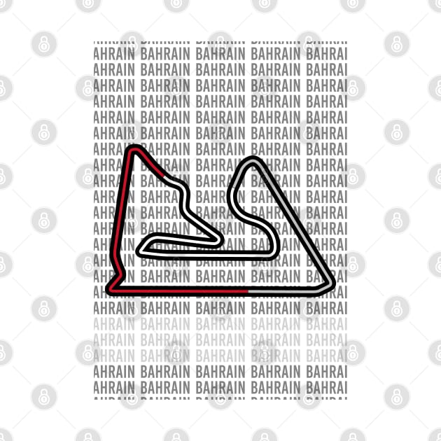 Bahrain - F1 Racing Track Poster by GreazyL