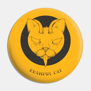 Krampus cat Pin