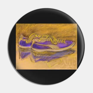 Purple trainers Pin