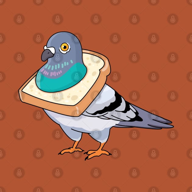 NYC Bread Pigeon by SuperrSunday