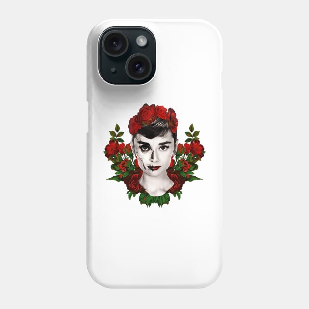 Audrey Skull & Roses Phone Case by HilariousDelusions