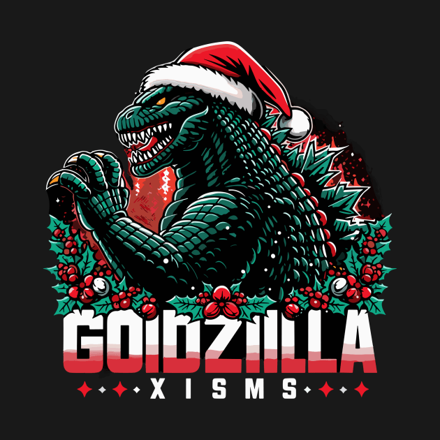 Godzilla - xmas by Rizstor