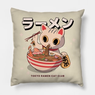 Tokyo Ramen Cat Club Japanese Neko Aesthetic Anime Pillow