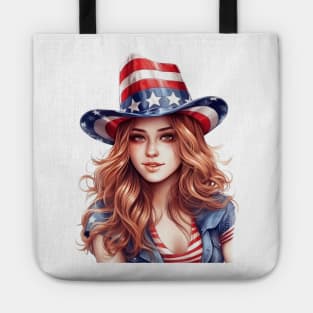 4th of July Girl #2 Tote