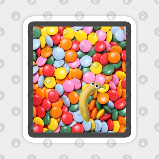 Who can Resist Sweets, Candies and Bananas Magnet by CheeseOnBread