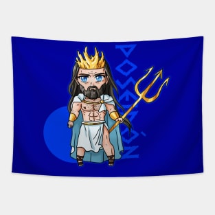 Poseidon chibi Tapestry