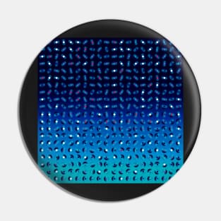 Abstract tiny futuristic circles in deep blue and azure Pin