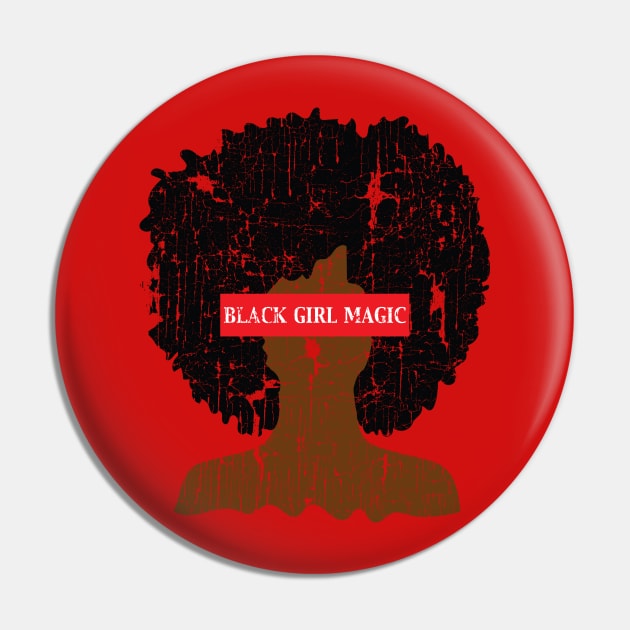 Black Girl Magic Afro Pin by blackartmattersshop