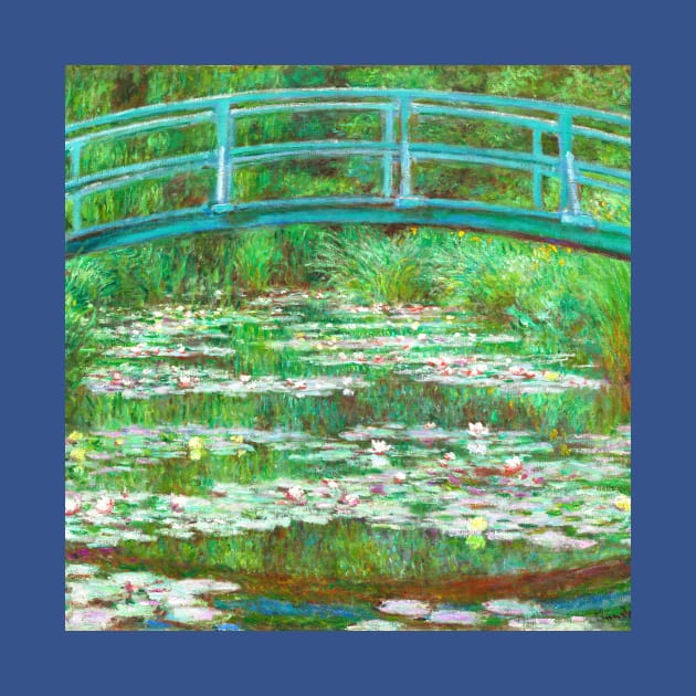 Claude Monet Japanese Footbridge famous art painting by CONCEPTDVS