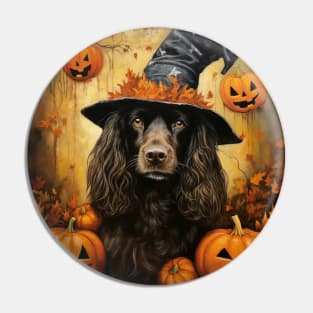 American Water Spaniel Halloween Pin