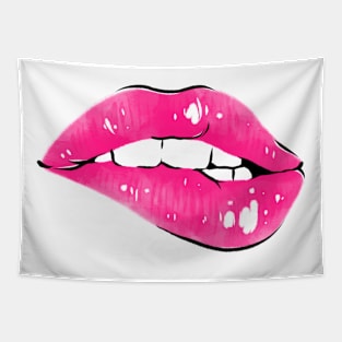 Sexy Pink lips Tapestry