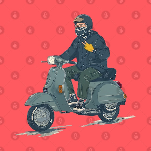 Cool Scooter Boy by LadyBikers