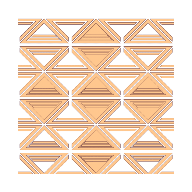 Orange geometric pattern abstract by carolsalazar