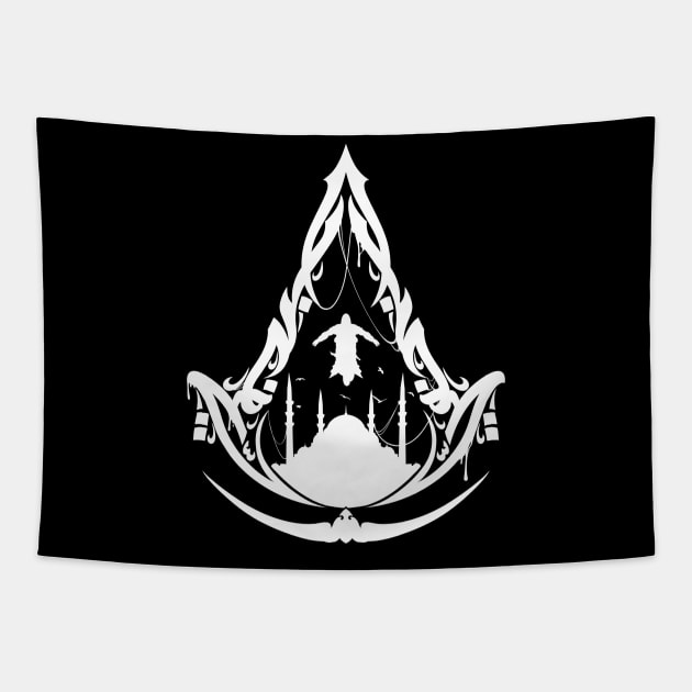 Assasin’s Creed Mirage white Version Tapestry by KNTG