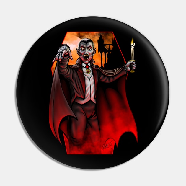 Portrait of Dracula Pin by Chad Savage