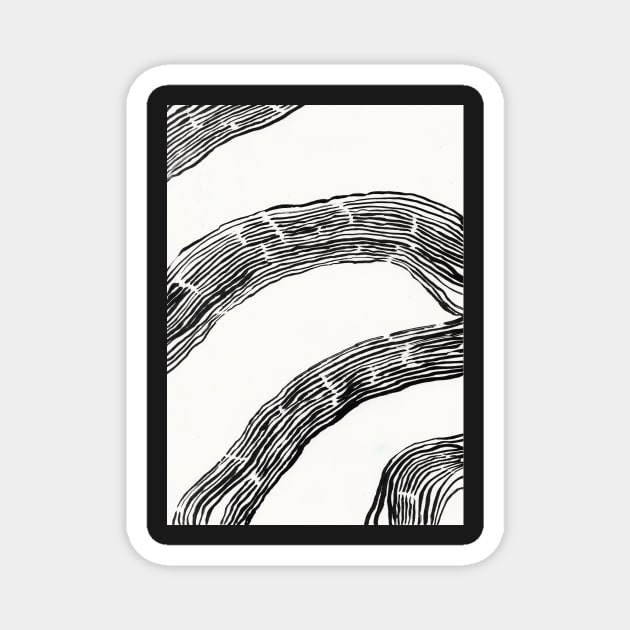Linear Spatiality Minimal Art Magnet by Crestern