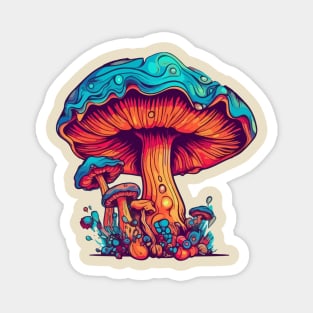 Psychedelic Mushroom Dream design Magnet