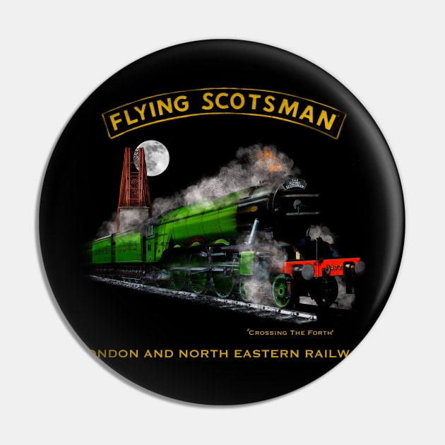 Classic Steam Train The Flying Scotsman Crossing The Forth MotorManiac Pin by MotorManiac