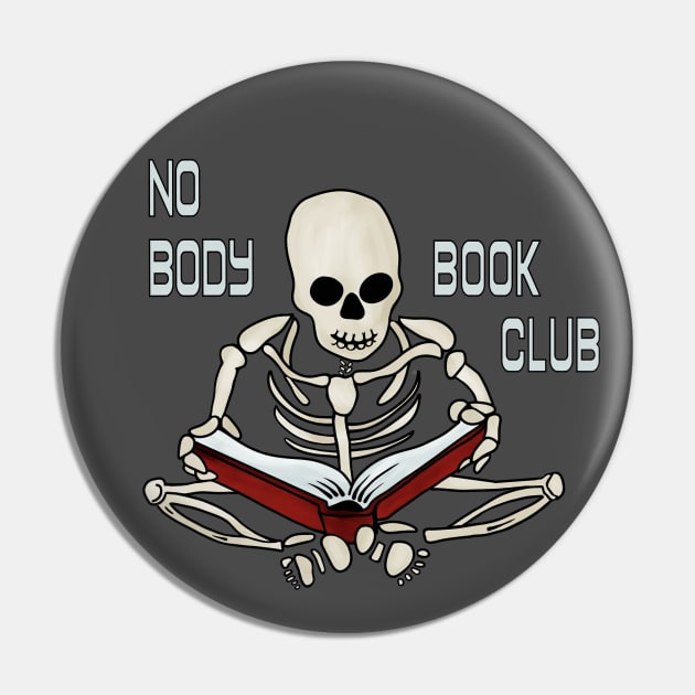 Nobody Book Club Pin by Slightly Unhinged