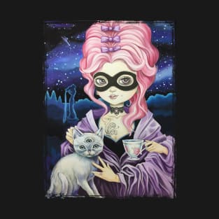 Gothic Lady and her Cat T-Shirt