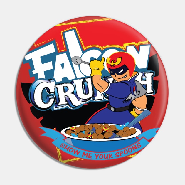 Falcon Crunch Pin by GarBear Designs