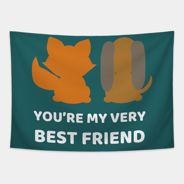 You're My Very Best Friend Tapestry by duchessofdisneyland