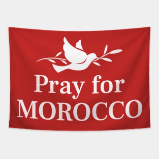 Pray for Morocco dove Tapestry