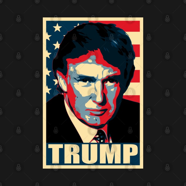 Donald Trump Stars And Stripes by Nerd_art