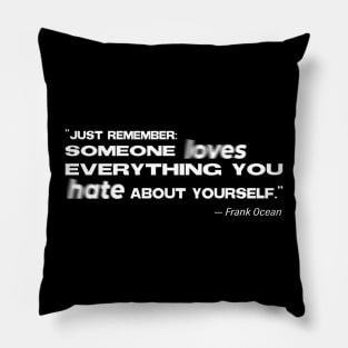 Frank Ocean T-shirt Pillow