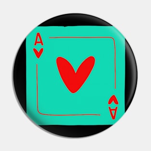 Ace of heart Valentines Pin