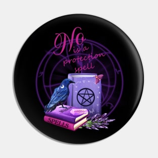 No is a protection spell Pin