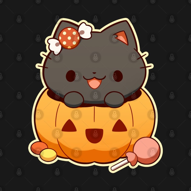 Little Pumpkin Kitty | Halloween by KiiroiKat