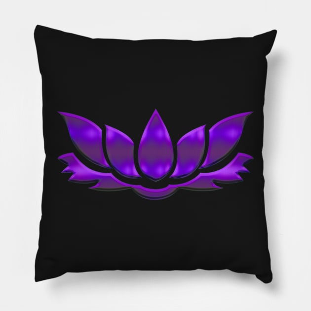 Lotus Flower Pillow by ddtk