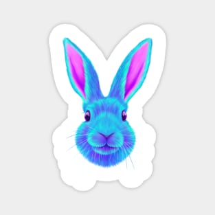 Blue Rabbit Magnet