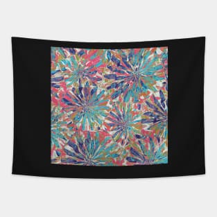 Firework Frizz-balls - Bold and Cool Tie Dye Style - Digitally Illustrated Abstract Flower Pattern for Home Decor, Clothing Fabric, Curtains, Bedding, Pillows, Upholstery, Phone Cases and Stationary Tapestry