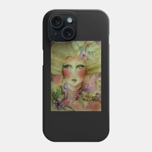 PASTEL WOODLAND ART DECO FAIRY DOLLY GIRL Phone Case