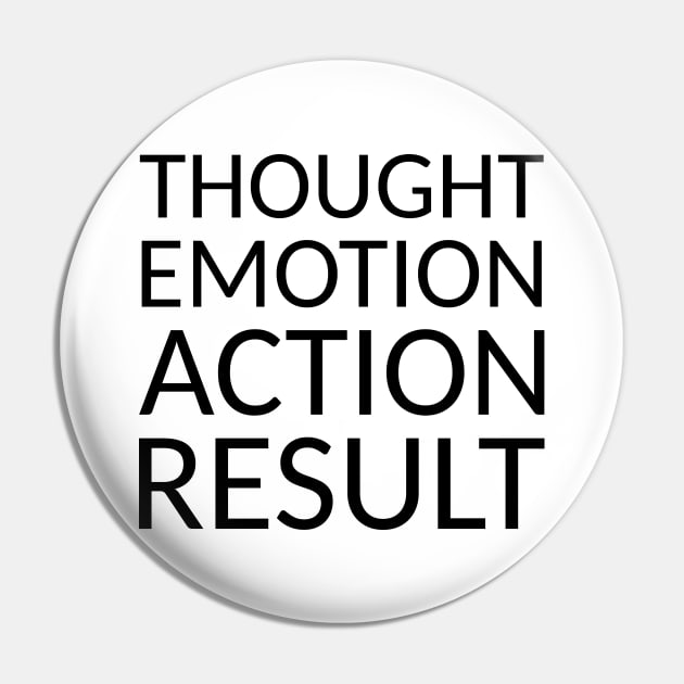 THOUGHT EMOTION ACTION RESULT, Goal setting Pin by FlyingWhale369