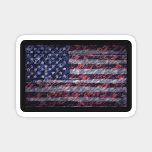 Rustic American Flag Magnet