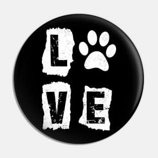 Love Cat Dog Pin