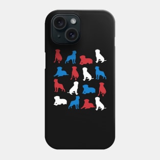 Patriotic Rottweiler Dog America Flag 4Th Of July Phone Case