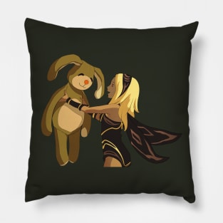 Gravity Rush - Kat and Bear Pillow