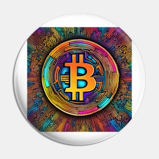 Bitcoin colorful Pin