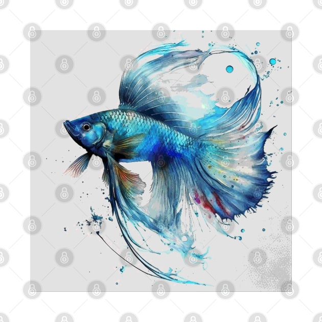 Painted Bettafish by BloodRubyz