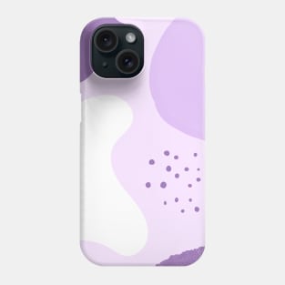 Purple Postmodern Cow - abstract quirky design Phone Case