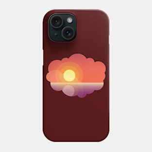 Sunset Cloud Landscape Summer Bubble Phone Case