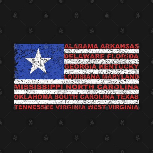 American Flag Southern States by AR DESIGN